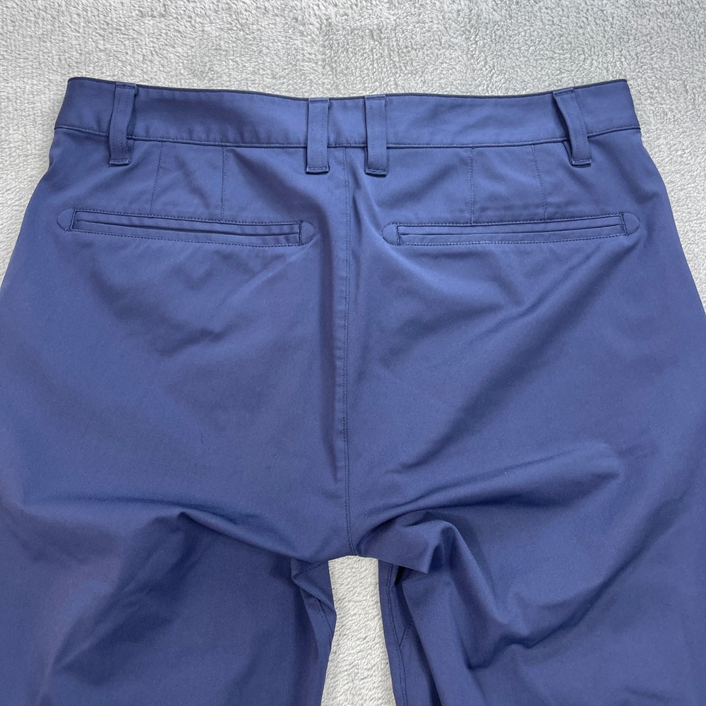 Rhone Pants Men 30x33 Blue Commuter Slim Fit Performance Chino Stretch Trousers - Picture 5 of 15